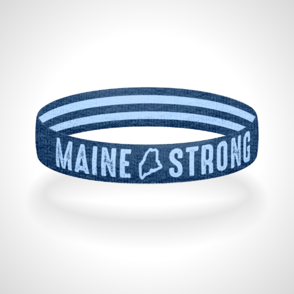 Reversible Maine Strong Bracelet Wristband